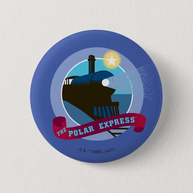 Polarna Express | Vintage Tåg Badge Knapp (Framsida)