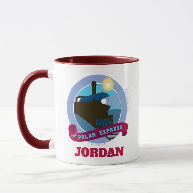 Polarna Express | Vintage Tåg Badge Mugg (Vänster)