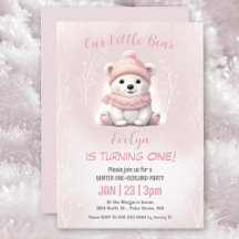 Polarna för Rosa i Winter Onederland Bear 1:a föde