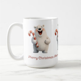 Polarna god jul Cute Bear Design Kaffemugg