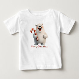Polarna god jul Cute Bear Design T Shirt