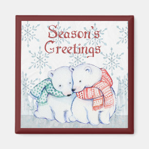 Polarna Greetings Bears Magnet