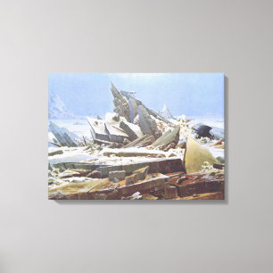 Polarna ishavet (av Caspar David Friedrich) Canvastryck