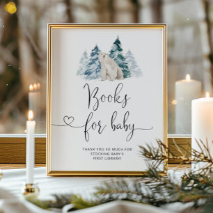 Polarnas babydusch Bokar för baby Poster
