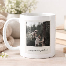 Polaroid Fotoblandad Kaffe Mugg | Anpassad Vintage