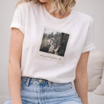 Polaroid fotot-shirt | Anpassad vintage retrokonst