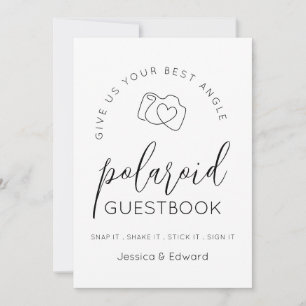 Polaroid Guestbook Best Vinkel Black White Modern