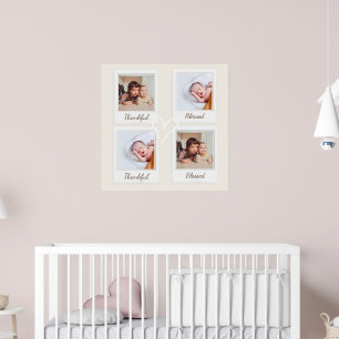 Polaroid Stil-foto Poster - tack och välsignad