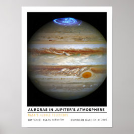 Polarsken i Jupiters atmosfär Poster