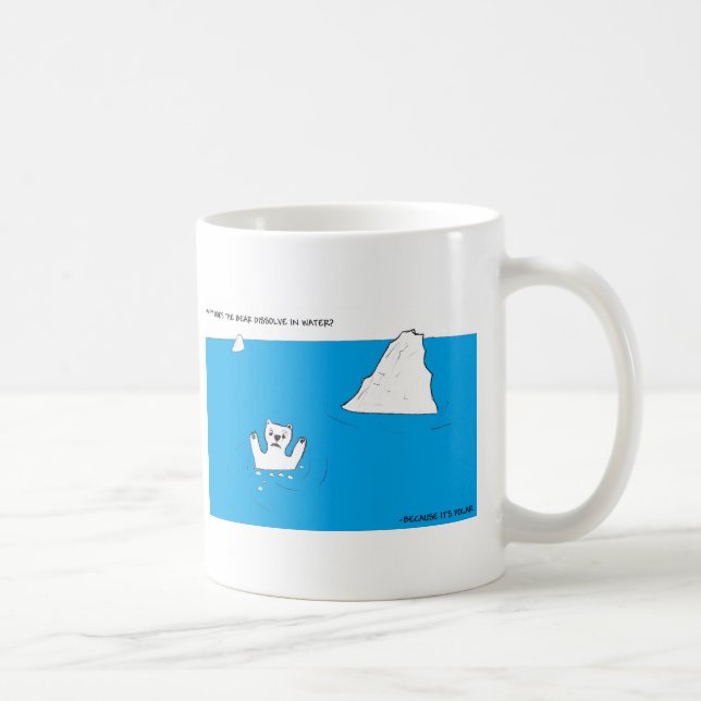 Polart björnkemiskämt kaffemugg (Höger)