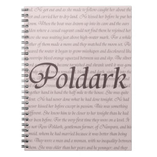 Poldark citationstecken anteckningsbok