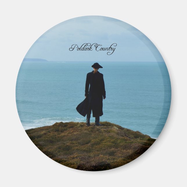 Poldark Land Photo Cornwall England Magnet (Framsidan)