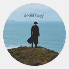 Poldark Land Photo Cornwall England Runt Klistermärke