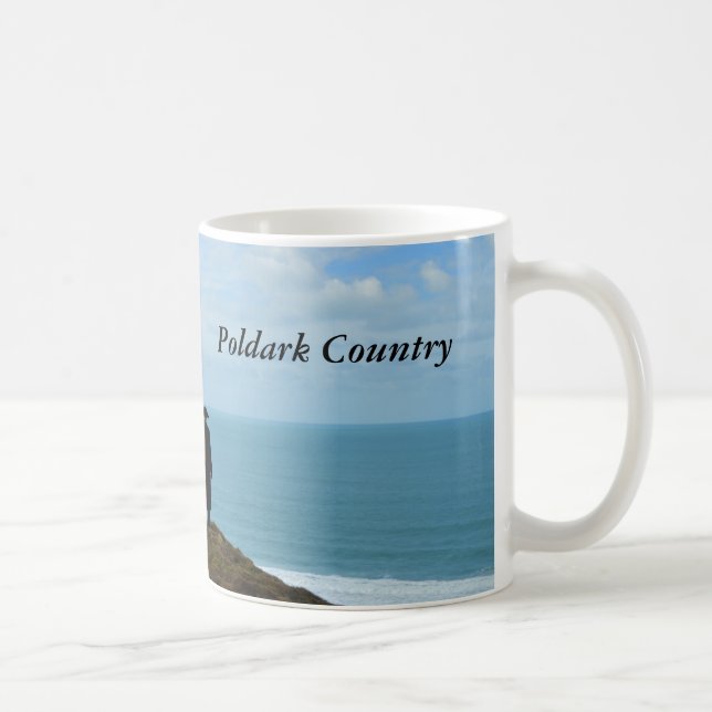 Poldark landfoto Cornwall England Kaffemugg (Höger)