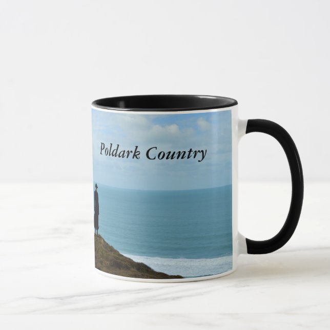 Poldark landfoto Cornwall England Mugg (Höger)