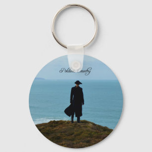 Poldark landfoto Cornwall England Nyckelring