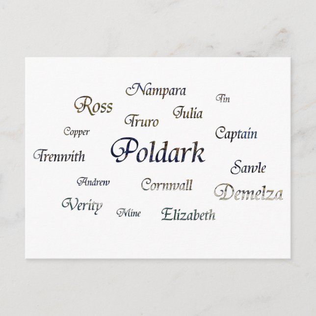 Poldark Namn Vykort (Framsida)