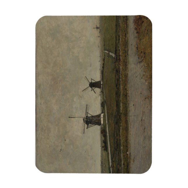 Polder med Mills nära Overschie Magnet (Vertikal)