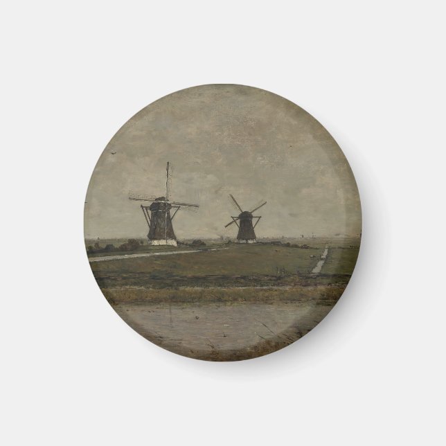 Polder med Mills nära Overschie Magnet (Framsidan)