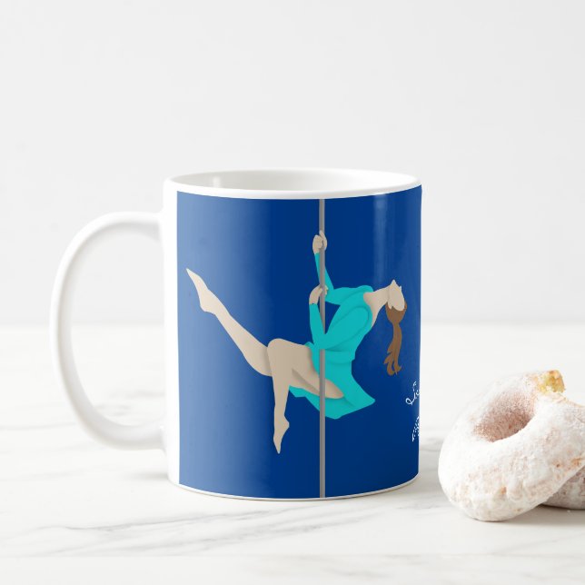 Pole Fitness Kaffemugg (Med munk)