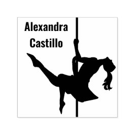 Pole Fitness Självfärgande Stämpel