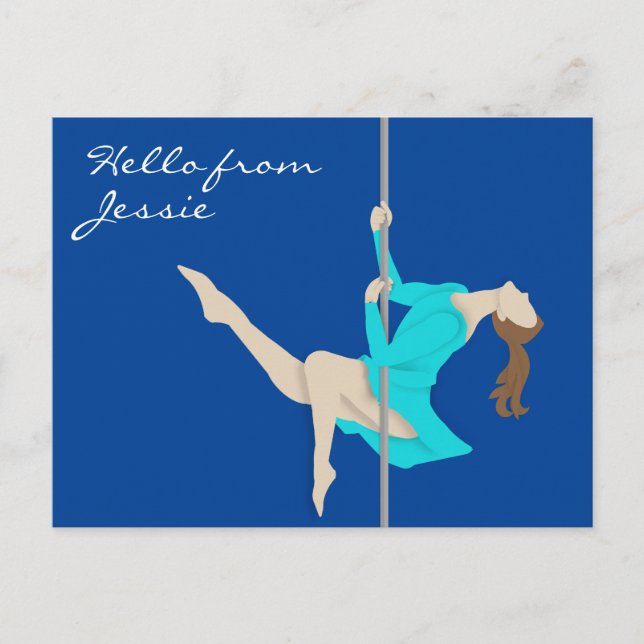 Pole Fitness Vykort (Framsida)