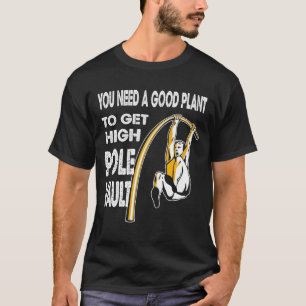 Pole som välver att bekläda för T-längdhoppäl T Shirt