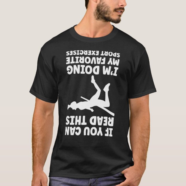 Pole-valv om du kan läsa den här pole-vaulten t shirt (Framsida)