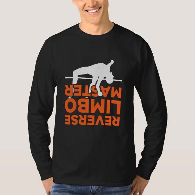 Pole Vault For Athletics Bar High Jumper Track And T Shirt (Framsida)