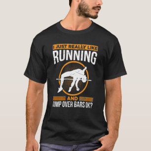 Pole Vault for Athletics Pub High Jumper Track and T Shirt