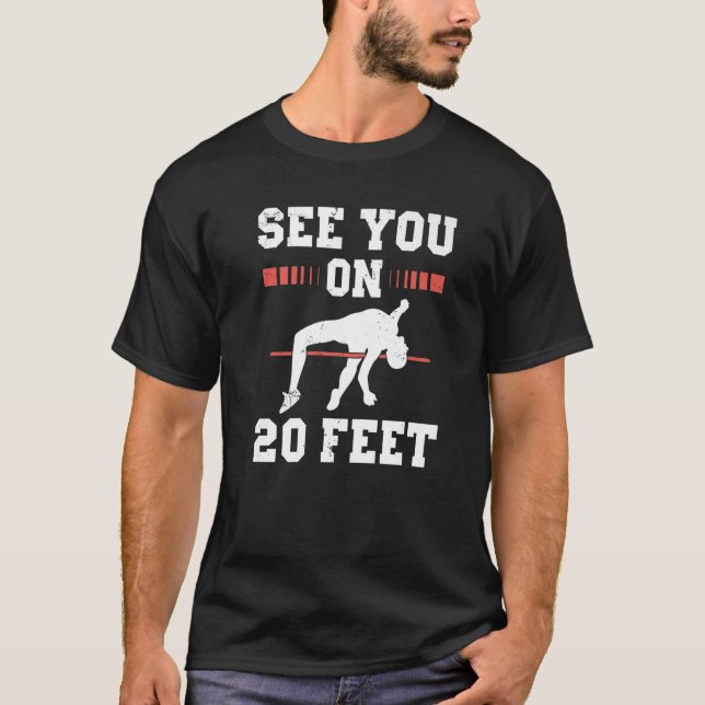 Pole Vault-Idrottsman för polens Jumper Vaultier T Shirt (Framsida)