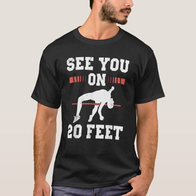 Pole Vault-Idrottsman för polens Jumper Vaultier T Shirt (Framsida)