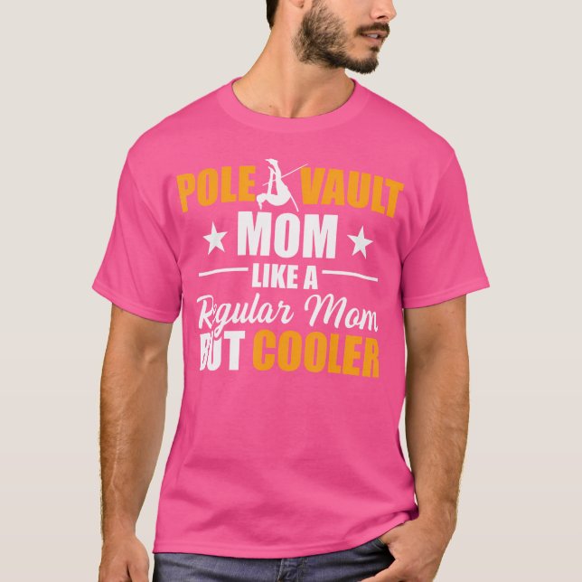 Pole Vault Mamma Women Mor Jumper Track och Fält T Shirt (Framsida)