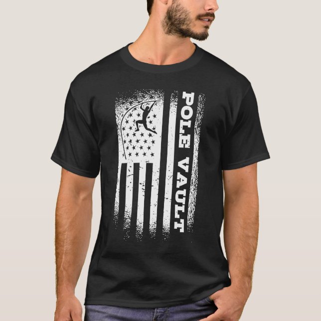 Pole Vault Pole Vaulting Vaulter Jumping Pole Vaul T Shirt (Framsida)