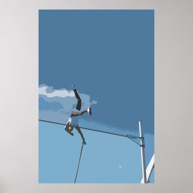 Pole Vault Poster/skriver ut Poster (Framsidan)