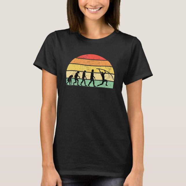 Pole Vault Vaulter T Shirt (Framsida)