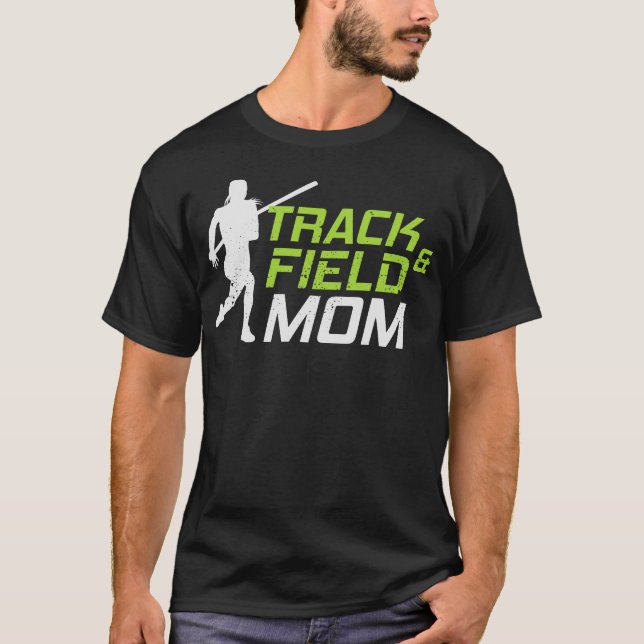 Pole Vault Vaulting Jumping Track & Fält Mamma T Shirt (Framsida)
