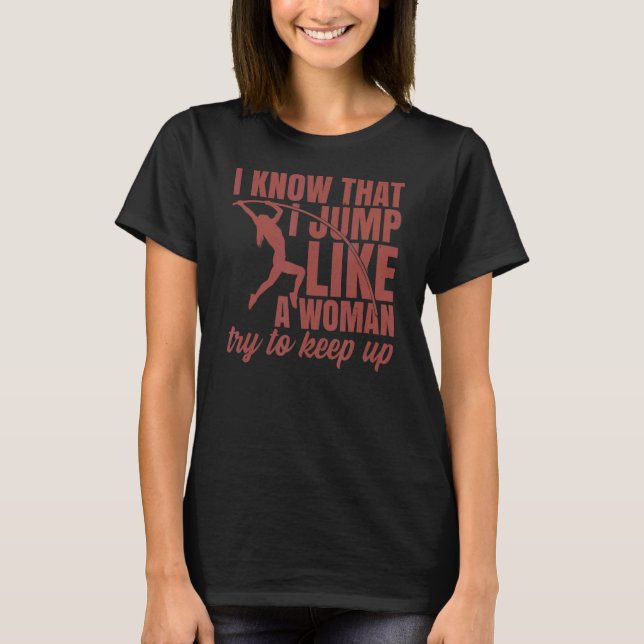 Pole Vault Women T Shirt (Framsida)