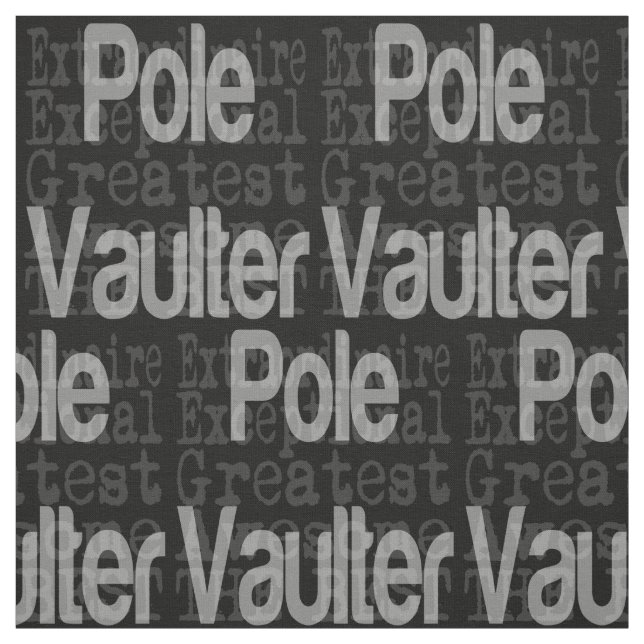 Pole Vaulter Extraordinaire Tyg (Provkarta)