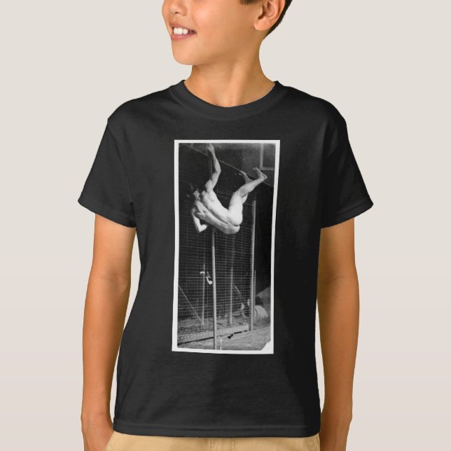 Pole Vaulter - Muybridge Vintage Photo 1885 T-shirt (Framsida)