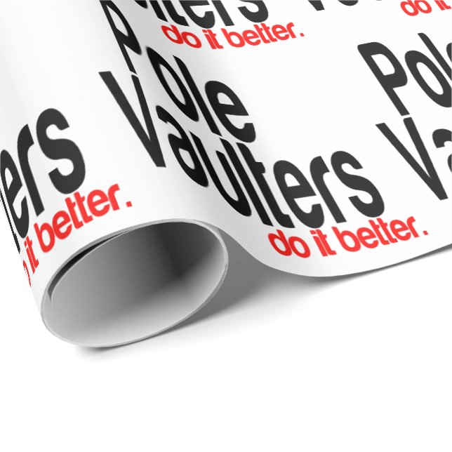 Pole Vaulters gör det bättre Presentpapper (Rullad Hörn)