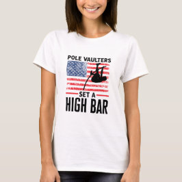 Pole Vaulters Ställ in en Jumper med hög Pub-stolp T Shirt