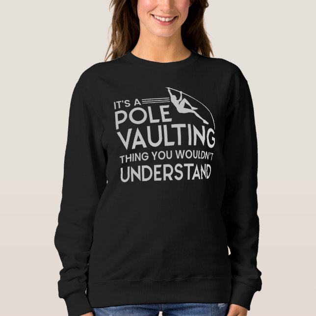 Pole Vaulting Beginner Vault Jumping Trainer Vault T Shirt (Framsida)