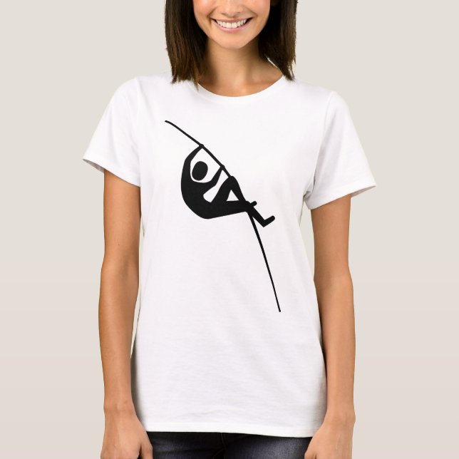 Pole Vaulting - Black T-shirt (Framsida)