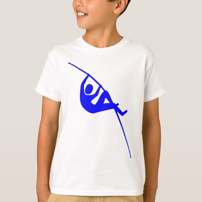 Pole Vaulting - Blue T-shirt (Framsida)