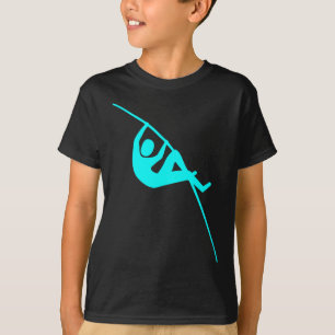 Pole Vaulting - Cyan Tee Shirt