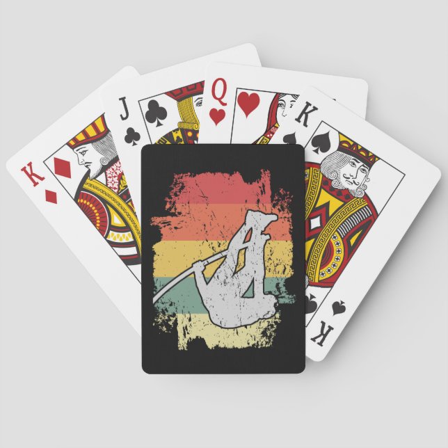 Pole Vaulting Design for a Pole Vaulter Casinokort (Baksidan)