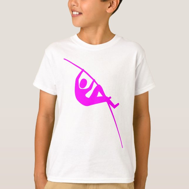 Pole Vaulting - Magenta T-shirt (Framsida)