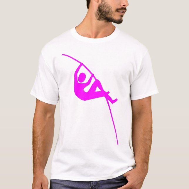 Pole Vaulting - Magenta Tee Shirt (Framsida)