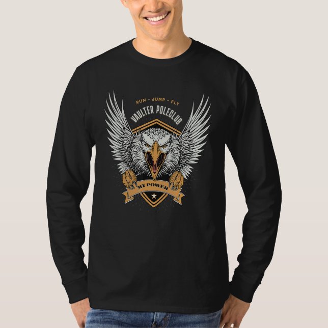 Pole Vaulting Manar Women Springa Jump Fly Vaulter T Shirt (Framsida)